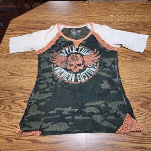 Affliction American Customs Tshirt Size XL